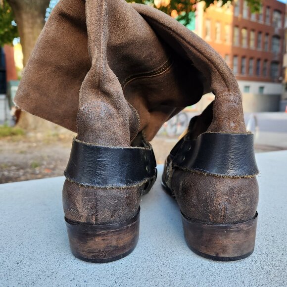 Y2K Golden Goose Distressed Leather Western Boots – Sz 10 US 🇮🇹 - Picture 12 of 16